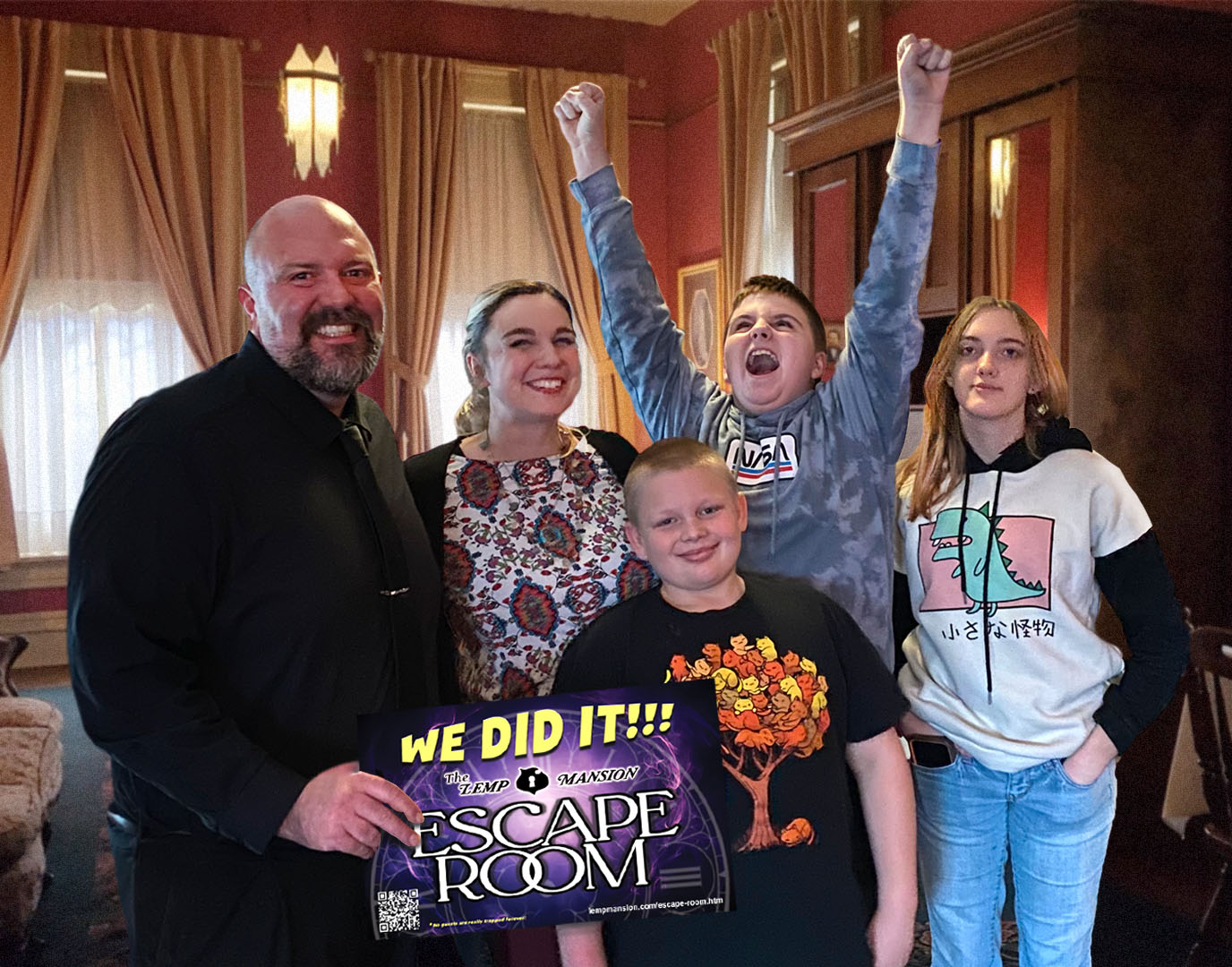 lemp mansion Escape Room winners