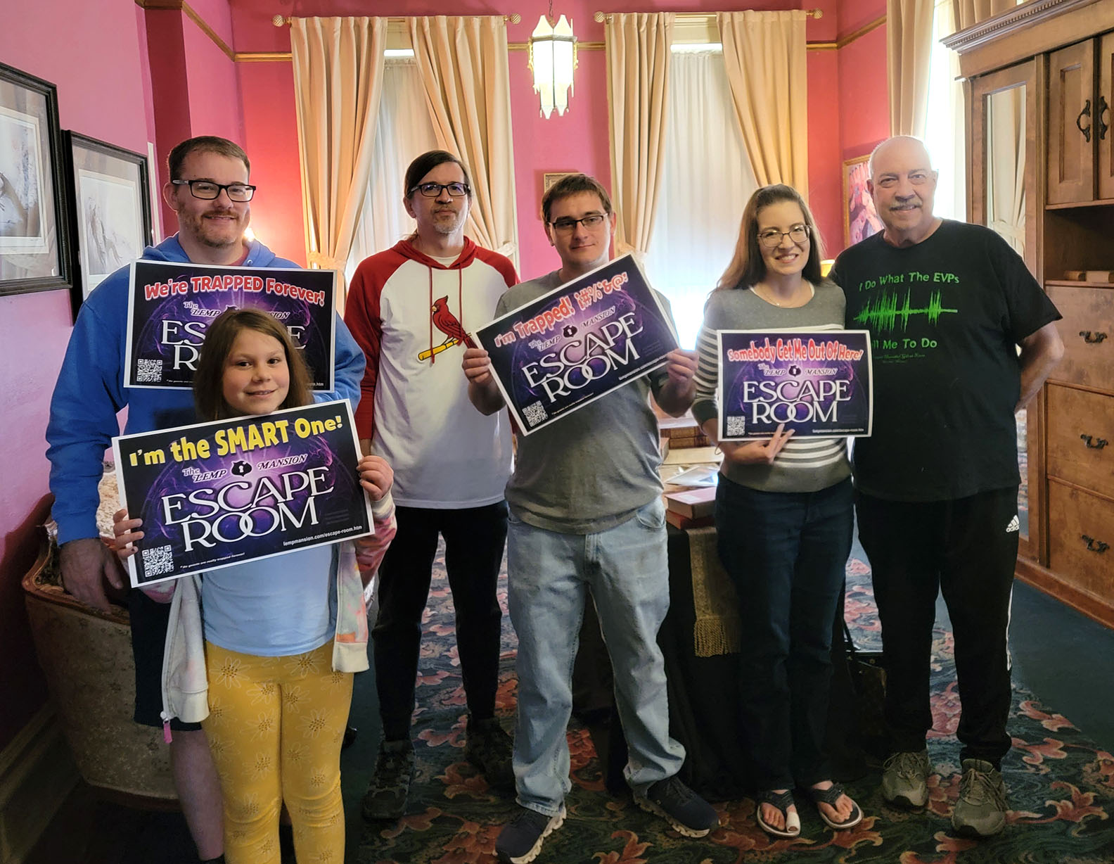 lemp mansion Escape Room winners