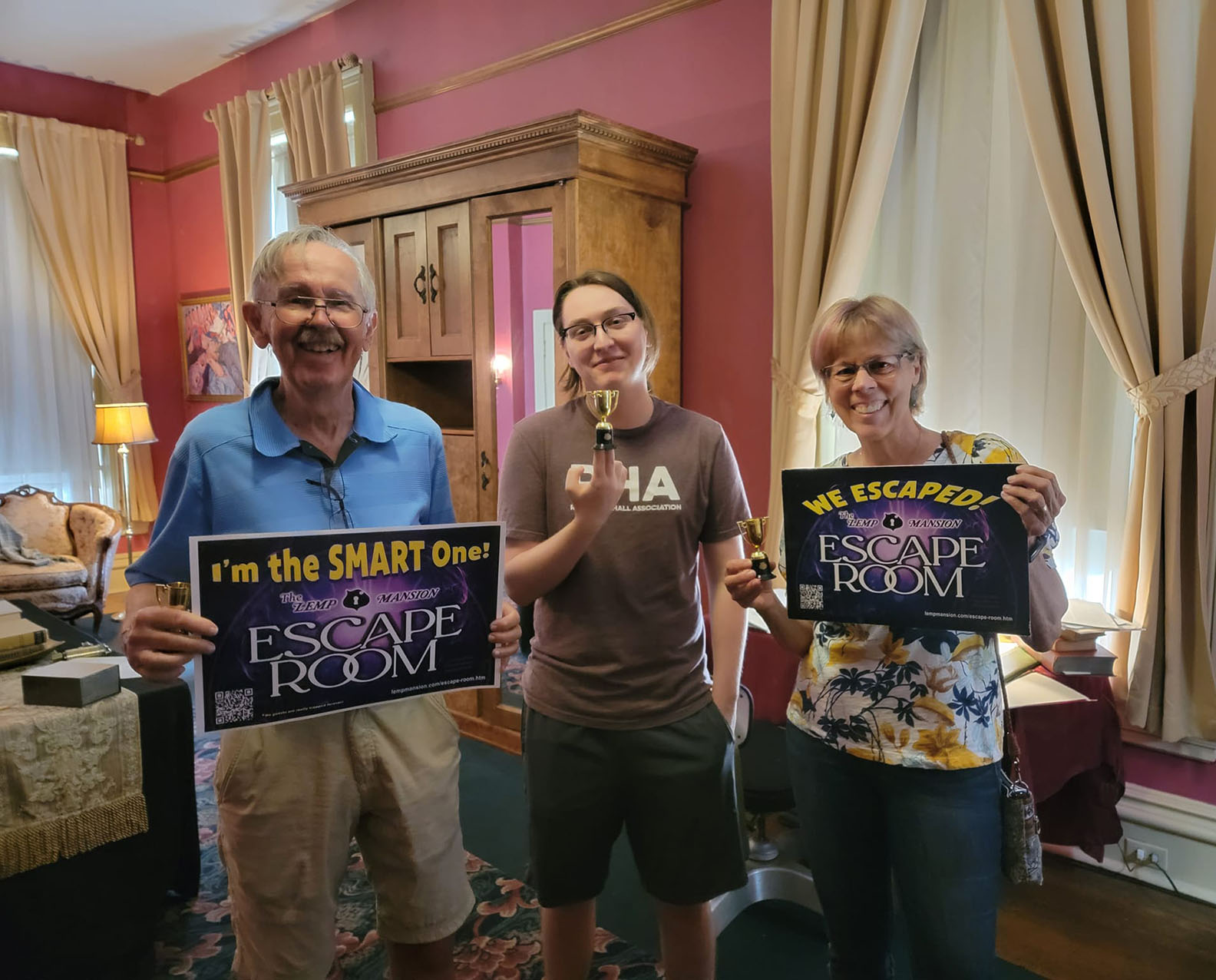 lemp mansion Escape Room winners